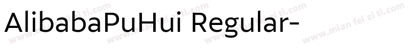 AlibabaPuHui Regular字体转换